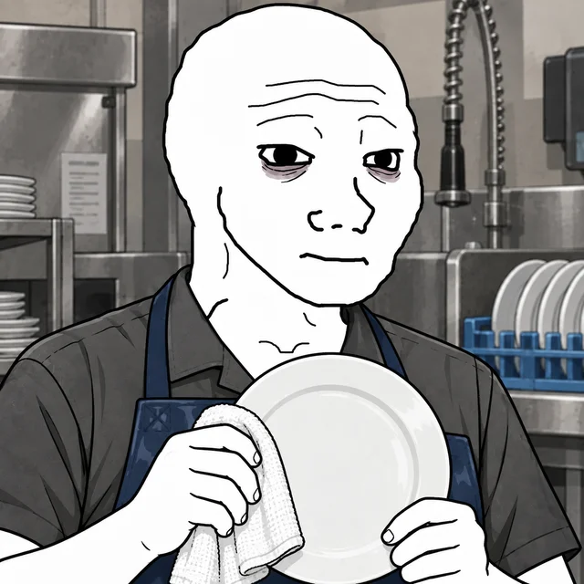 Dishwasher Wojak artwork
