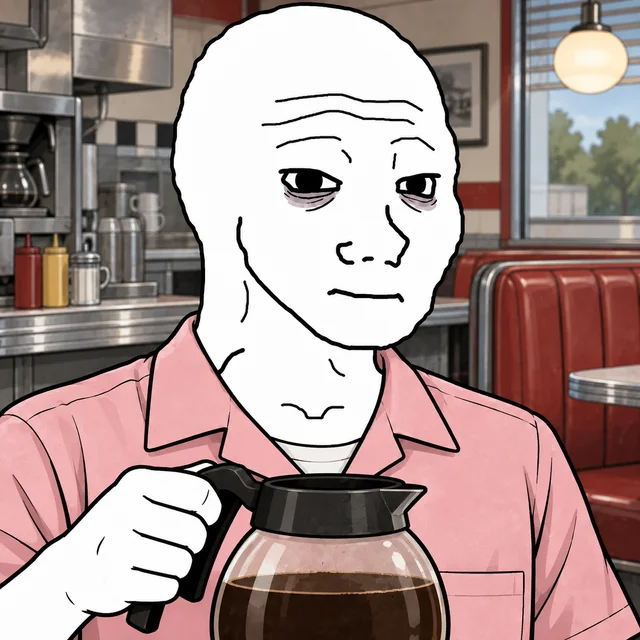 Diner Server Wojak artwork