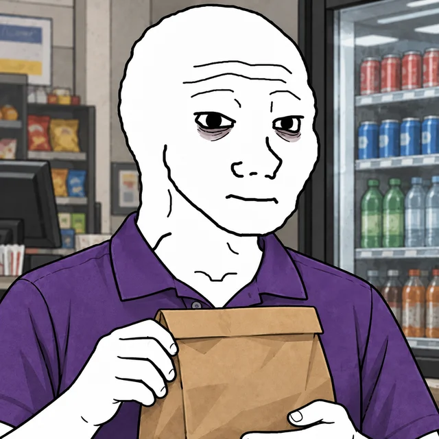 Convenience-Store Clerk Wojak artwork
