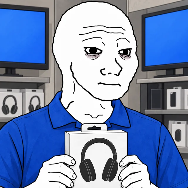 Electronics-Store Associate Wojak artwork