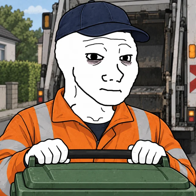 Trash Collector Wojak artwork