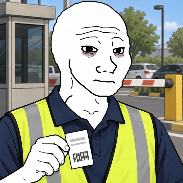 Parking Attendant Wojak artwork