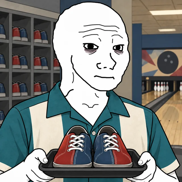 Bowling-Alley Attendant Wojak artwork